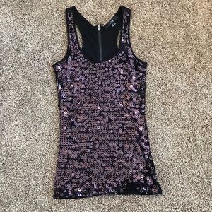 Sequin tank top
